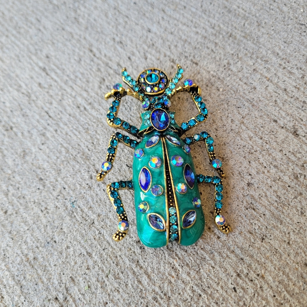 Insect Beetle Brooch NWT